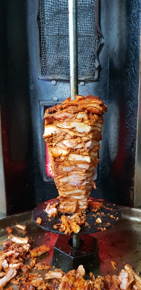 Chicken Donner on Naan